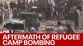 Aftermath Of Refugee Camp Bombing In Rafah