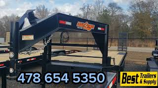 down 2 earth trailers equipment flatbed 8x24 14k gvwr skid steer trailer by Joey fuller best trailers 42 views 4 months ago 1 minute, 42 seconds