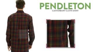 Pendleton Canterbury Cloth Shirt - Pima Cotton-Merino Wool Long Sleeve For Men