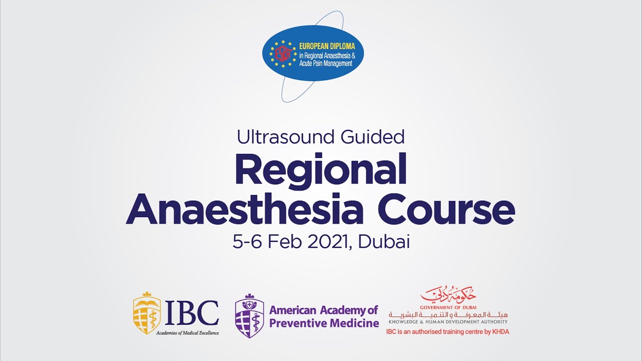 Ultrasound Guided Regional Anaesthesia Course, 56 Feb 2021, Dubai