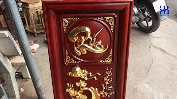 Tranh Gỗ Lý Ngư Vọng Nguyệt Gỗ Hương Đỏ Đẹp ở Hà Nội || Cửa hàng Hiếu Bằng