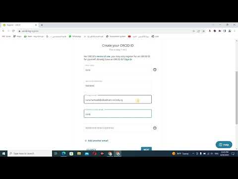 طريقة عمل حساب على منصة Orcid