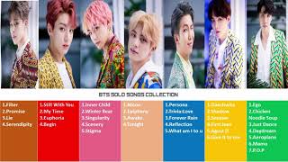 BTS MEMBERS SOLO SONGS COMPILIATION