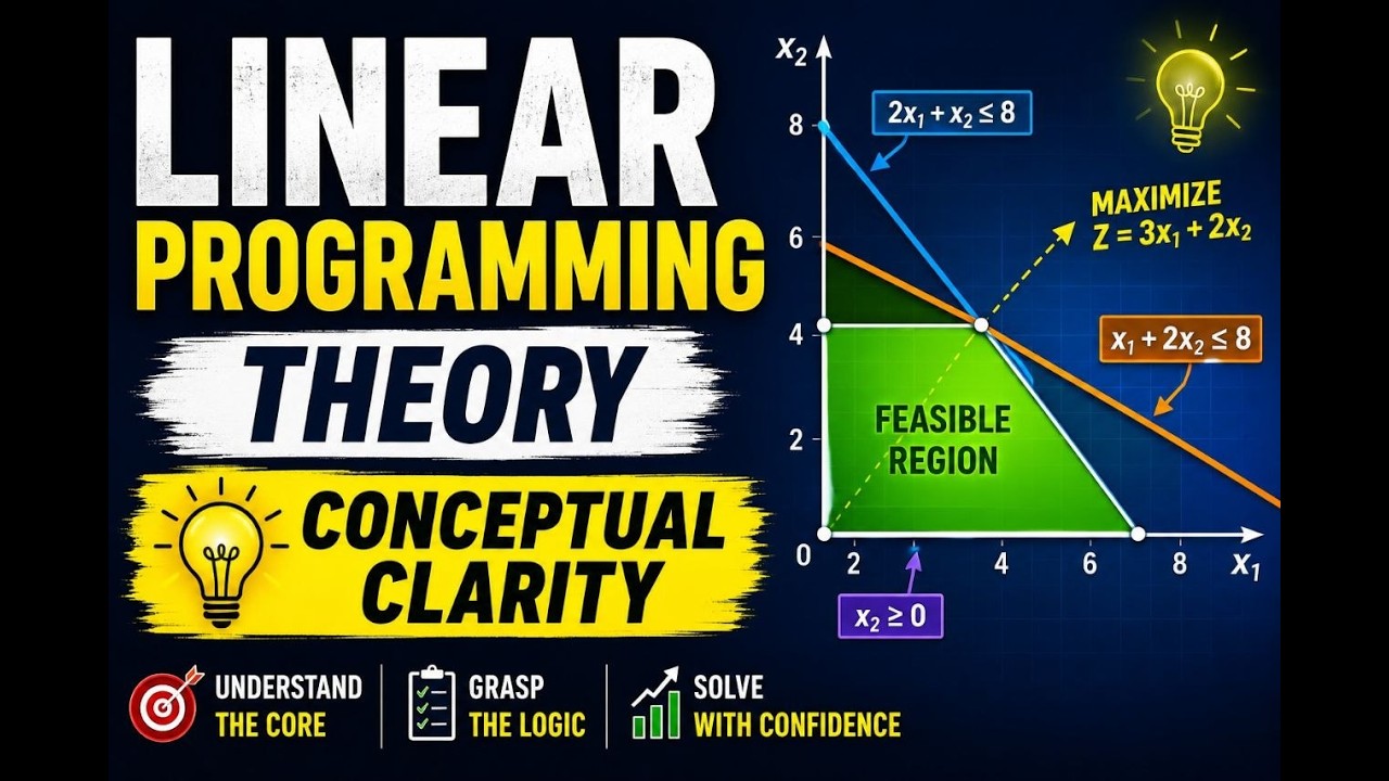 Linear Programing Number Line Part 12 ME Methods of linear programing - YouTube