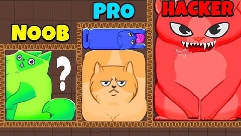NOOB VS PRO VS HACKER BLOCK PUZZLE CATS 🐈
