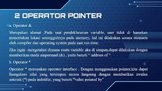 Pointer beserta Pengimplementasianya
