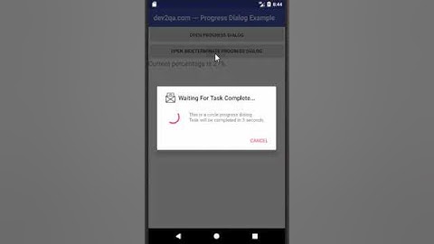 android progress dialog example