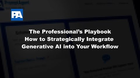 The Professional’s Playbook – How to Strategically Integrate Generative AI into Your Workflow