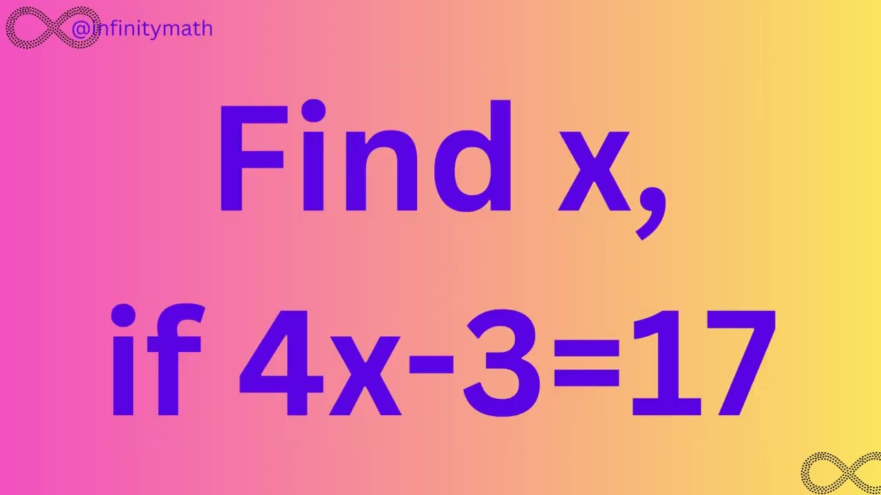 Can you solve the equation?#maths #mathshorts #mathematics #mathstricks #mathmagic Find x  #algebra