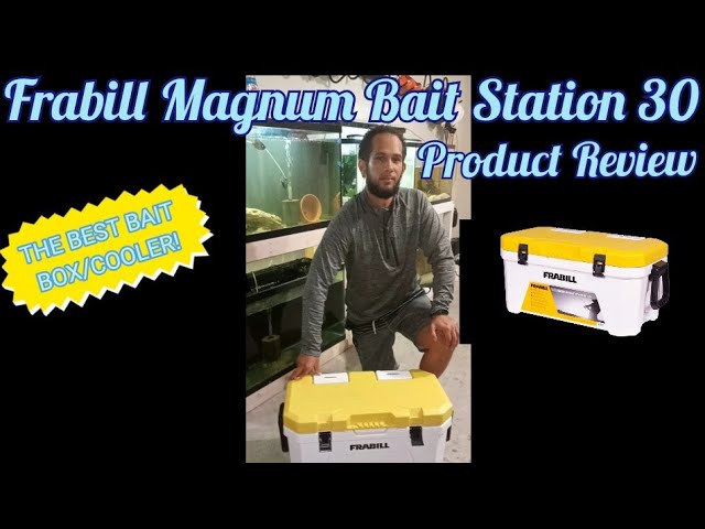 Frabill Magnum Bait Station 30 Product Review - THE BEST BAIT BOX/COOLER! 