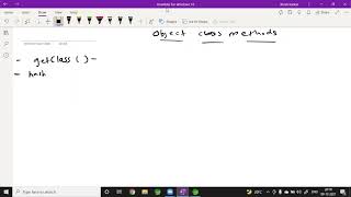 Java Object class part 1