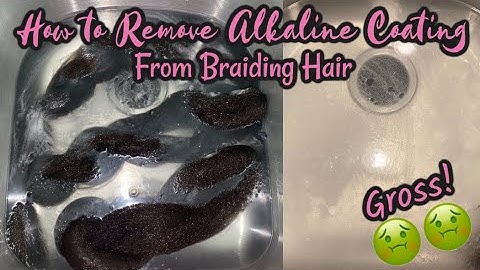 How to Clean Synthetic Hair Before Braiding | ACV Rinse for Braids | Gabrielle Ishell