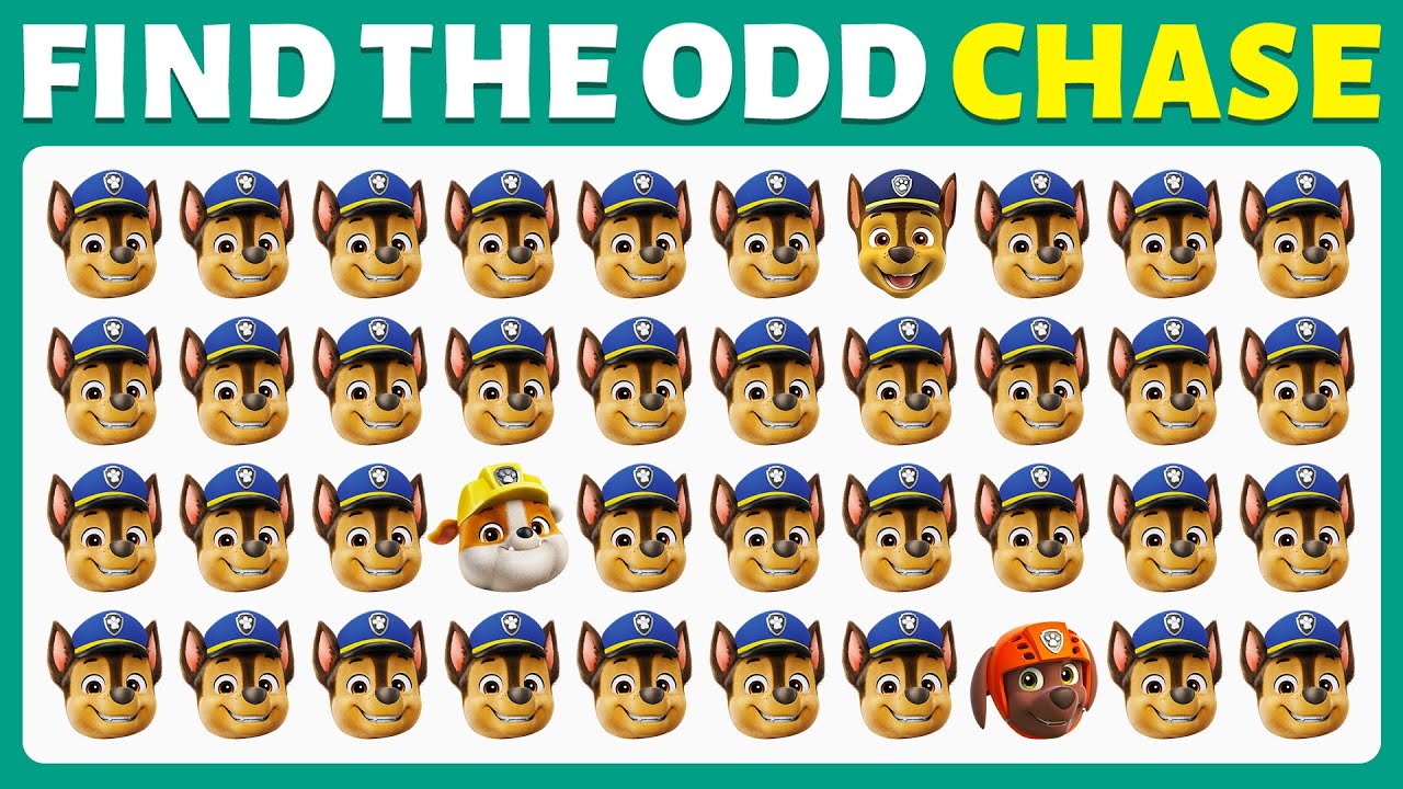 Find the ODD One Out - Paw Patrol Edition🐶👮🚒 | Easy, Medium, Hard Levels | Cow Quiz
