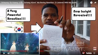 Sohyang: So Hyang - Arirang Alone | 소향 - 홀로 아리랑. A Very Powerful Reaction!