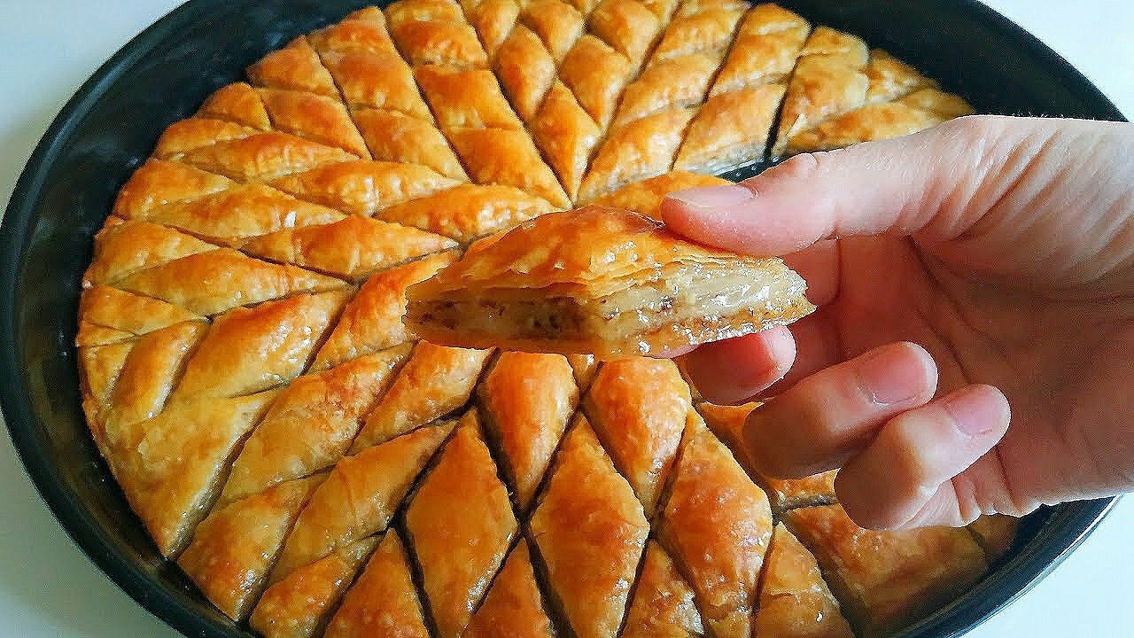 ???? BAKLAVAYI SİZDE BU ŞEKİLDE YAPIN ????BU BAKLAVAYI AÇMAK ÖYLE KOLAY Kİ????BAKLAVA NASIL YAPILIR/Şerbetli