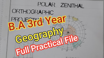 B.A 3rd Year Geography full practical File | Geography Practical File