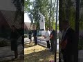 Митинг на захоронении  в Самулках