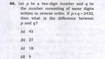 CSAT 2022| Let p be a two-digit number and q be the number consisting of same digits written in……