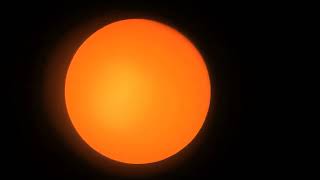 Sun Through 76700 Telescope