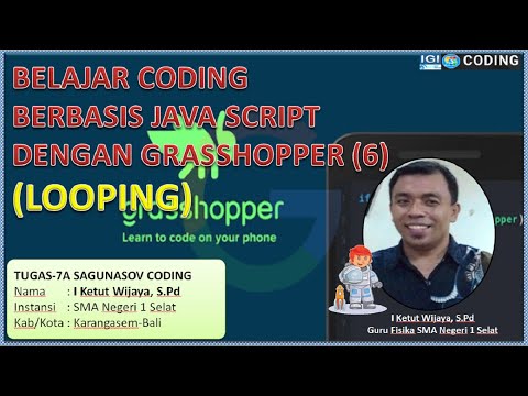 Belajar Coding Berbasis Java Script dengan Grasshopper (6)_Looping