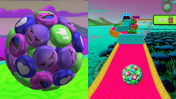 Going Balls Vs Reverse Balls Fast Run Gameplay - 271