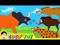 A lazy megacerops storyㅣcartoon version, cenozoic animals animation for kidsㅣCoCosToy