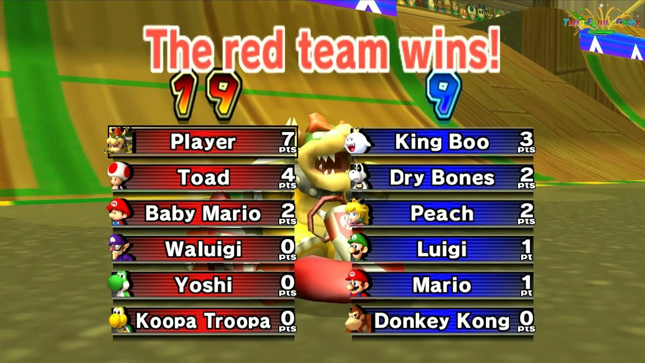 Bowser Balloon Battle (Video Full HD 60Fps) Mario Kart Wii - Tung Funny Game