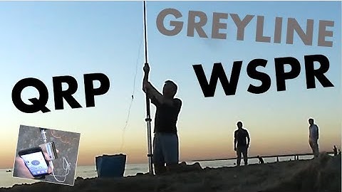 Greyline QRP WSPR from the beach