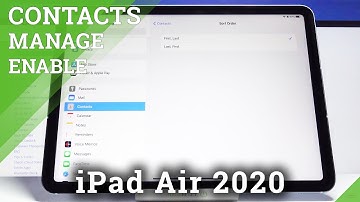How to Sort Contacts on iPad Air 2020 – Organize Apple Contacts