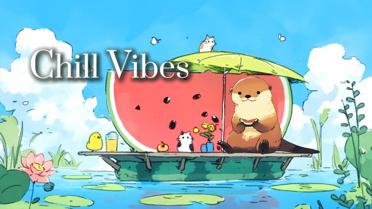 Cover Watermelon Boat Lofi 🍉 Lazy Summer River Day Music #lofihiphop  #chillmusic #coffeemusic #studymusic
