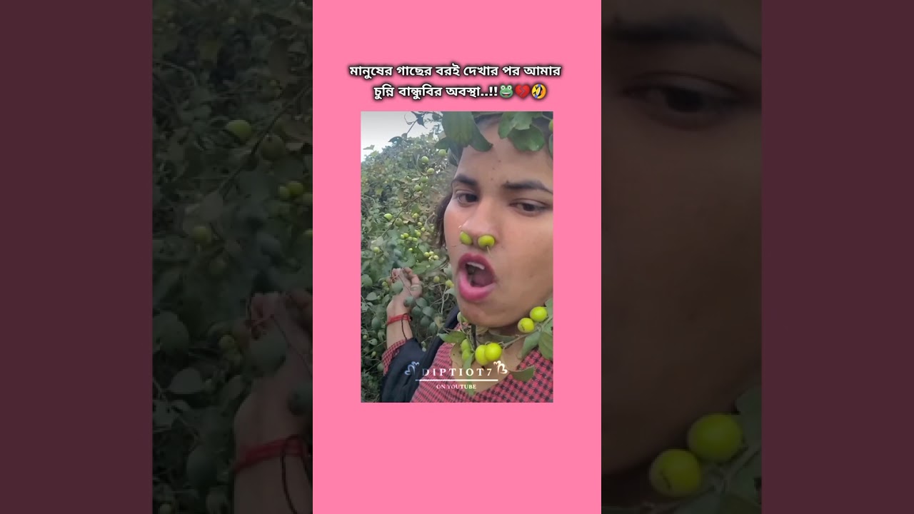 মানুষের গাছের 🙃বরই দেখার 😜পর আমার নিব্বি বান্ধুবি 🥲🐸💔🤣#viralvideo #trending #shorts #funny