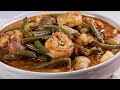 Southern Style Green Beans with Shrimp and Potatoes | How To Make Green Beans