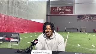 Ohio State's DeaMonte Trayanum explains his decision to transfer, moving to linebacker
