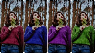 How To Change Clothes Color Photo Editing || T-Shirt Color Change Tutorial - PicsArt #shorts screenshot 5