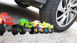 Watch Experiment Car vs smoll cars Blaze Monster Machines | Crushing Crunchy & Soft Things by Car!