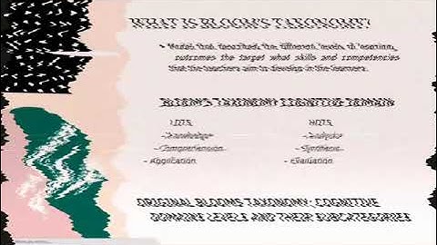 MODULE 16: THE REVISED BLOOM