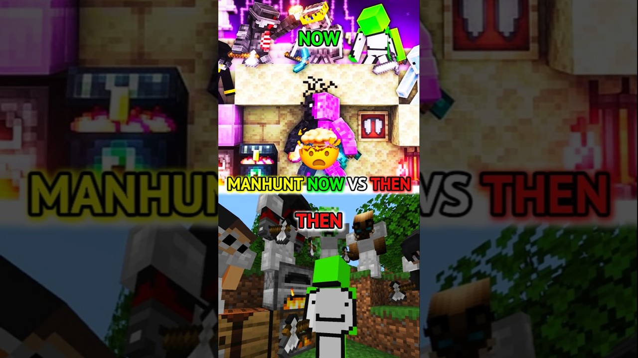 Now vs Then MANHUNT 🔥🤯