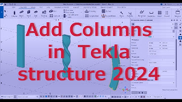 ADDING CONCRETE COLUMNS IN TEKLA STRUCTURES 2024 | CCONCRETE DESIGN | EUROCODE 2 | TUTORIAL 2 |