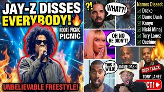 JAY-Z DISSES EVERYBODY IN ROOTS PICNIC FREESTYLE DRAKE DAME  KANYE NICKI TORY OSCHINO REACTION!!!