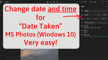 Use Microsoft Photos to change date and time - Windows 10 - single photo only - Date taken