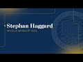 2024 Revelle Medalist: Stephan Haggard