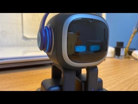 EMO Robot Walking on the Desktop - YouTube