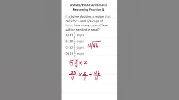 ASVAB/PiCAT Arithmetic Reasoning Test Q: Fractions & Mixed Numbers #acetheasvab w/ #grammarhero