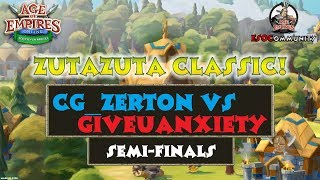 [AoEO] ESOC ZutaZuta Classic — SEMI-FINALS (loser's Bracket): cG_ZertoN vs GiveUAnxiety