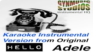 ADELE Hello Karaoke Instrumental HQ Original Version by Gynmusic Studios with Choir Hello Adele Net Worth