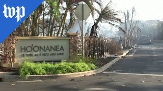 Lahaina residents visit scorched homes