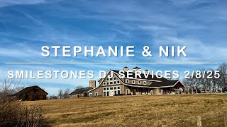 Stephanie & Nik’s Wedding on February 8, 2025 at Stone Valley Meadows