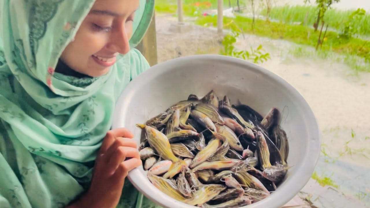ঝড়ের মধ্যে দেশি টেংরা মাছ পেলাম 😱