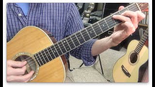 Piano Man by Billy Joel - Intro - Acoustic Guitar Tutorial