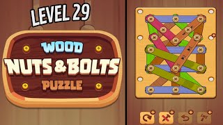 🏅 WOOD NUTS & BOLTS PUZZLE 🤪 Level 29 🧩 Gameplay Walkthrough